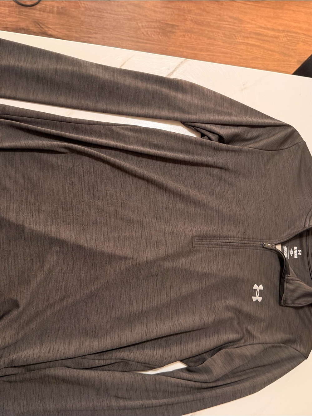 Under Armour Men's Dark Heather Gray 1/4 Zip Performance Jacket